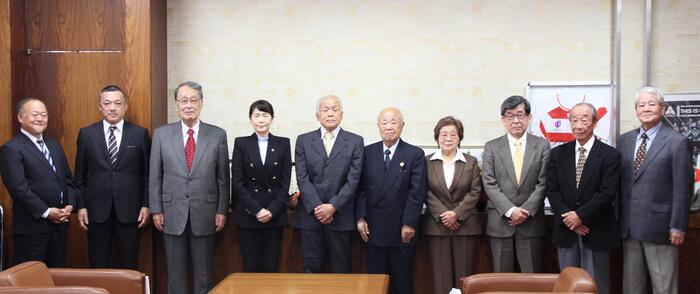 防犯功労者表彰伝達式に出席された皆さんの集合写真