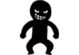 怖そうな人のイラスト