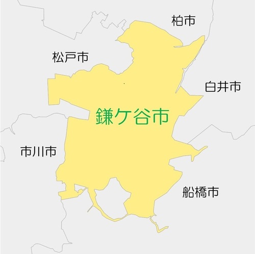 鎌ケ谷市周辺地図