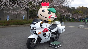 白バイとかまたんの写真