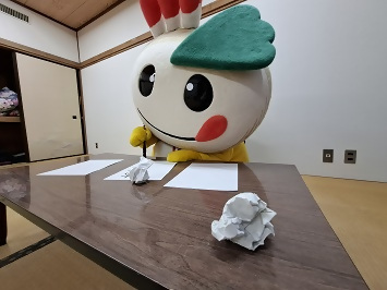 書き初め失敗するかまたんの写真