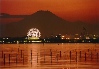 三番瀬からの夕暮れの写真