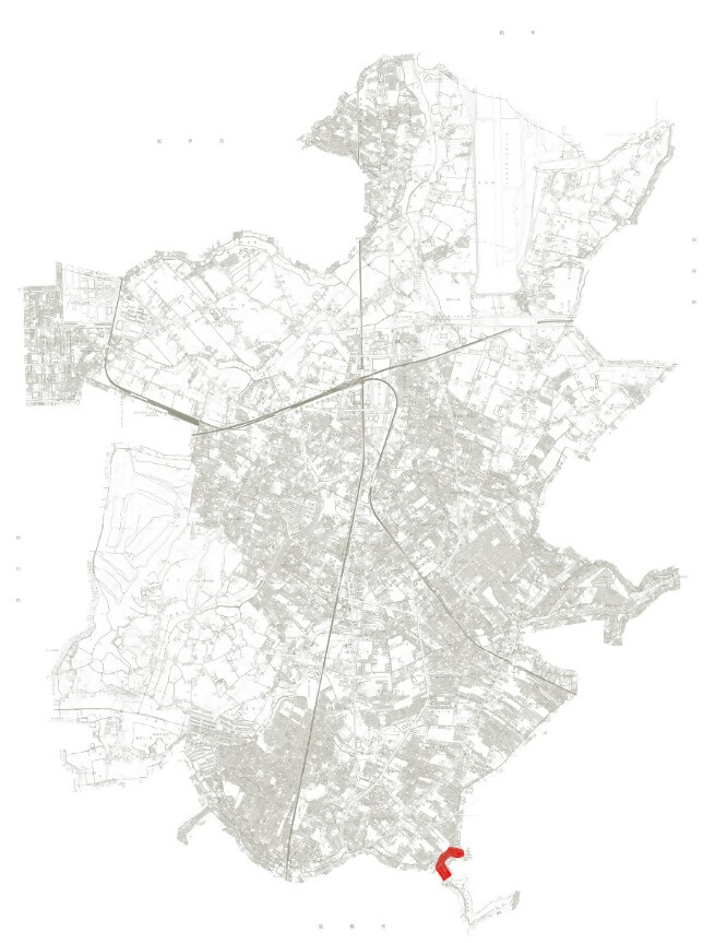高瀬処理区の地図