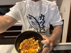 ナンバー7マヨチーズ油そばと作った人の画像