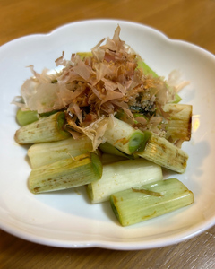 とろっと焼き長ネギのレシピ写真