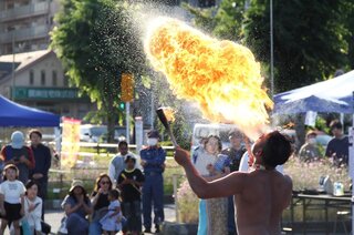 会場で行われたショーの様子（写真）