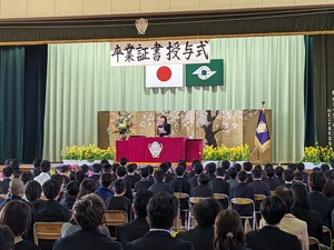 初富小学校卒業式の様子（写真）