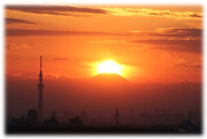 ダイヤモンド富士（2024年11月撮影）の写真